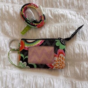 Vera Bradley Multicolor ID Holder with Keyring
